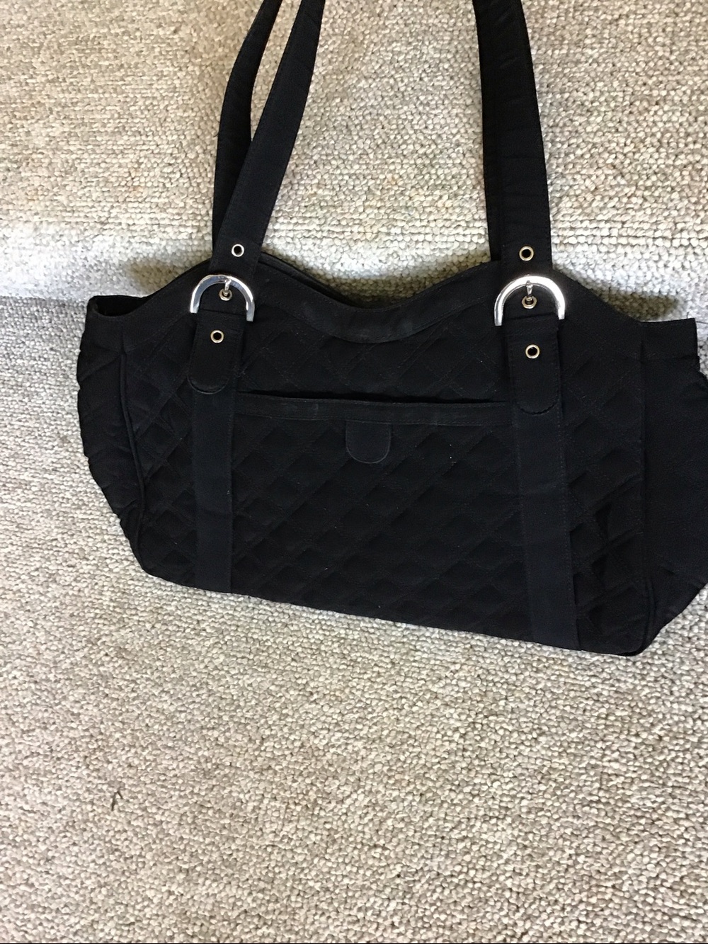 Vera Bradley Quilted Black Bag -